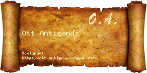 Ott Antigoné névjegykártya